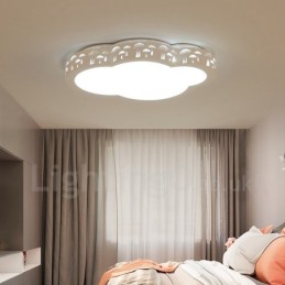 Moderne, zeitgenössische, integrierte Deckenleuchte aus Metall