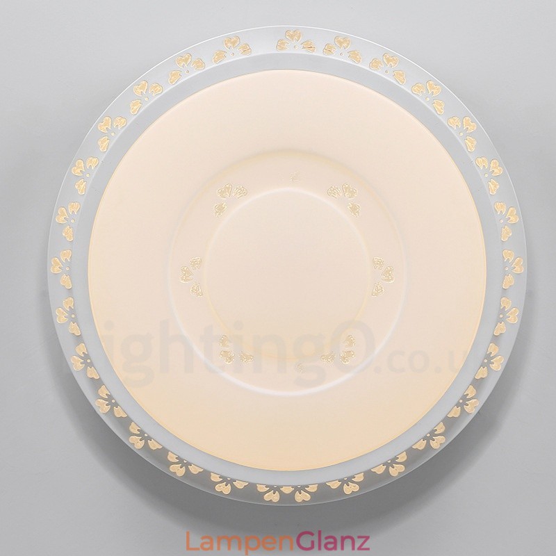 Moderne, zeitgenössische, integrierte Deckenleuchte aus Metall