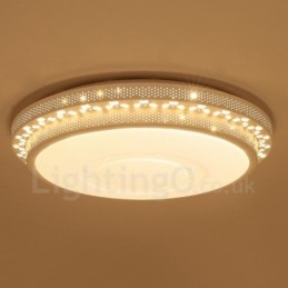 Moderne, zeitgenössische, integrierte Deckenleuchte aus Metall