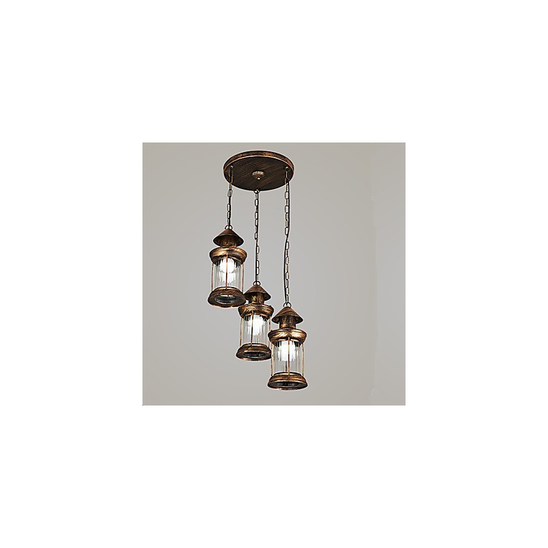 Rustikale Lodge Vintage Retro Mini-Stil Metall Pendelleuchte
