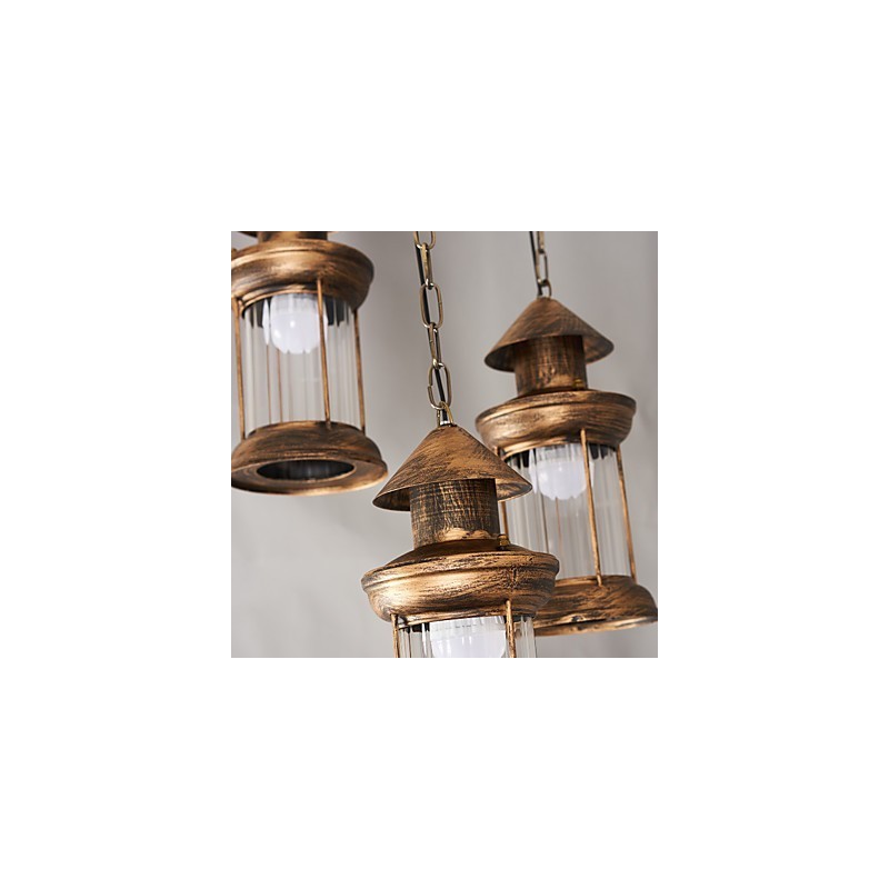 Rustikale Lodge Vintage Retro Mini-Stil Metall Pendelleuchte