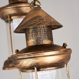 Rustikale Lodge Vintage Retro Mini-Stil Metall Pendelleuchte