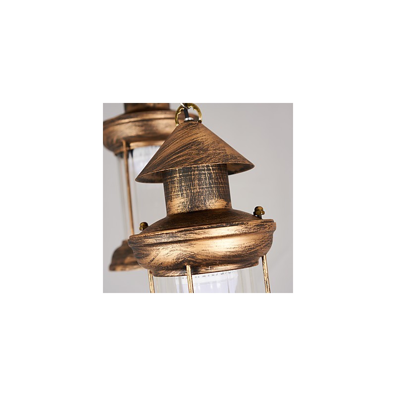 Rustikale Lodge Vintage Retro Mini-Stil Metall Pendelleuchte