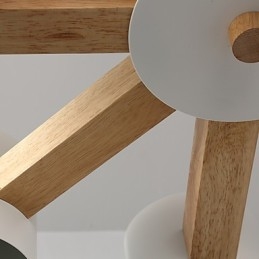 Kronleuchter mit 8 Lichtern, modern, zeitgenössisch, traditionell, klassisch, Vintage, Landhausstil, Holz-Funktion für Holz