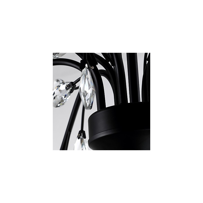 9 Lichter Kristall Kronleuchter Modern Zeitgenössisch Traditionell Klassisch Vintage Retro Country Malerei Feature