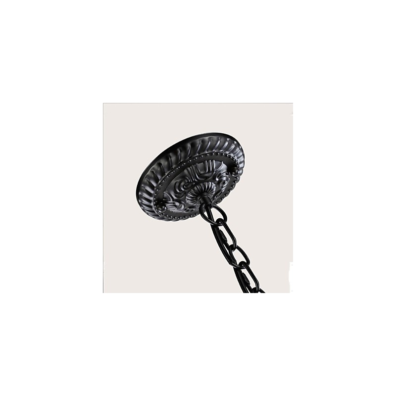 Kronleuchter im europäischen Stil, Kerze, Kristalllampe, einfache Eisenkunstlampe, dekorative Lampe