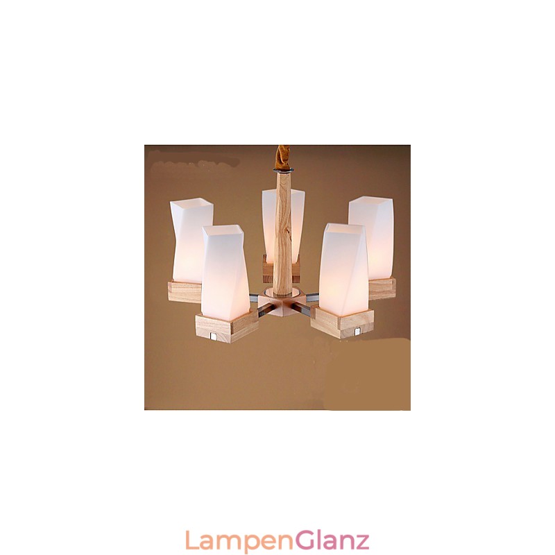 Einfache Kunstbeleuchtung Massivholz Creative Iiving Deckenleuchte