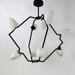 Neun Licht Post Moderne Metall mit Glas Pfirsich Kronleuchter Lampe die Kantine Schmücken Pendelleuchte