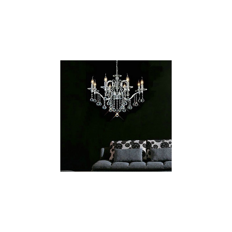 Eleganter Kristall-Kronleuchter mit 8 Lichtern