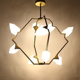 Neun Licht Post Moderne Metall mit Glas Pfirsich Kronleuchter Lampe die Kantine Schmücken Pendelleuchte