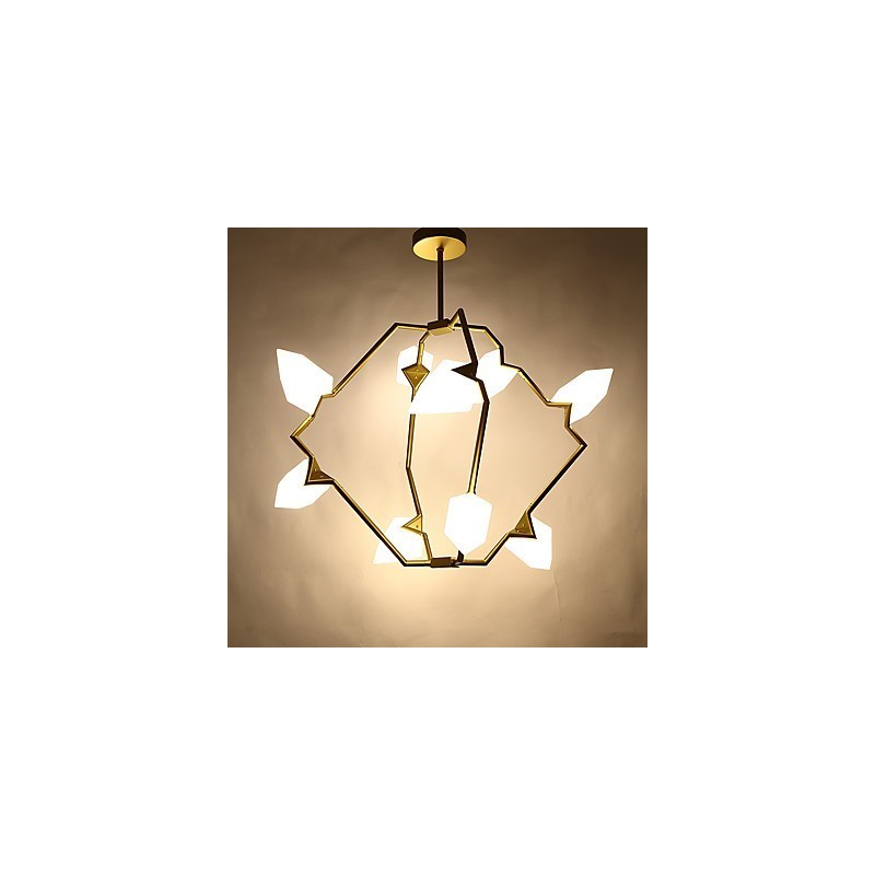 Neun Licht Post Moderne Metall mit Glas Pfirsich Kronleuchter Lampe die Kantine Schmücken Pendelleuchte
