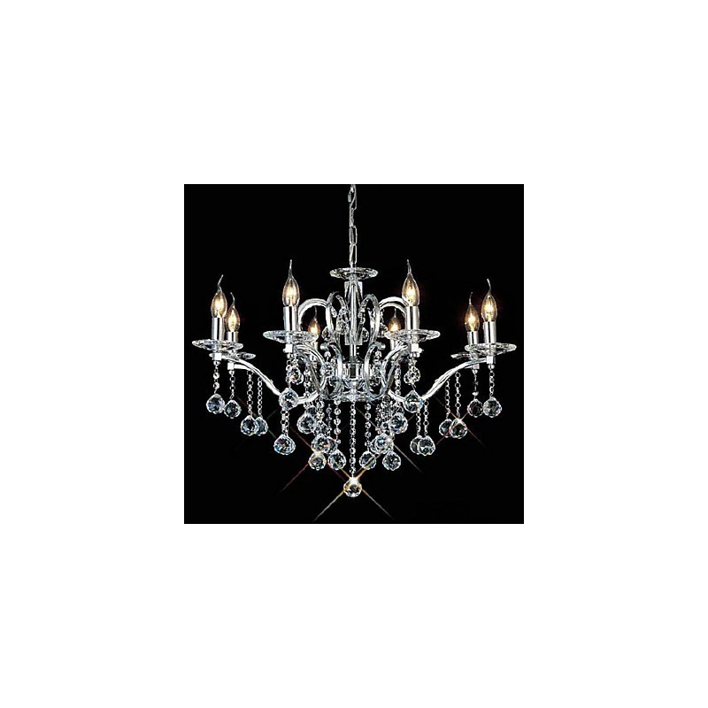 Eleganter Kristall-Kronleuchter mit 8 Lichtern