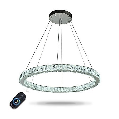 Dimmbare Ring Deckenpendelleuchte Moderne Kronleuchterbeleuchtung Innenleuchte mit Fernbedienung Dimmbare Ring Deckenpendelleuchte Moderne Kronleuchterbeleuchtung Innenleuchte mit Fernbedienung