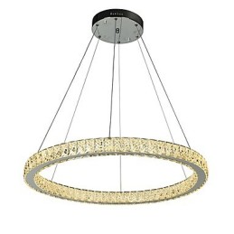 Dimmbare Ring Deckenpendelleuchte Moderne Kronleuchterbeleuchtung Innenleuchte mit Fernbedienung