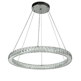 Dimmbare Ring Deckenpendelleuchte Moderne Kronleuchterbeleuchtung Innenleuchte mit Fernbedienung