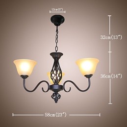 Traditionell Klassisch Rustikal Lodge Vintage Retro Country Andere Funktion für Mini-Stil Designer Metall Kronleuchter