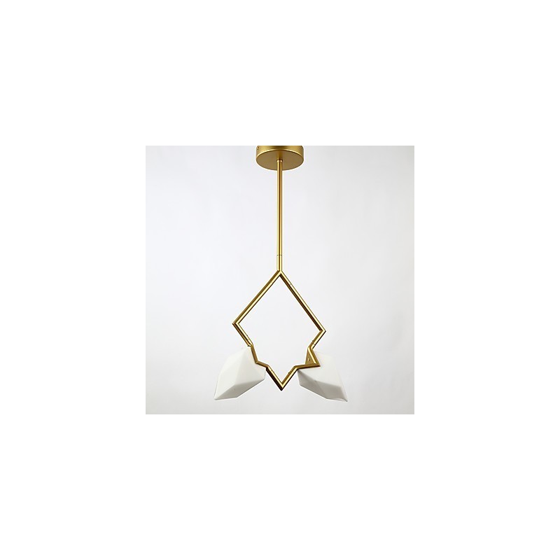 2 Licht Post Modern Metall mit Glas Pfirsich Kronleuchter Lampe die Kantine Dekorieren Pendelleuchte