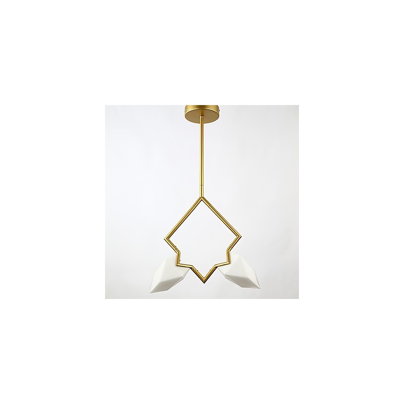 2 Licht Post Modern Metall mit Glas Pfirsich Kronleuchter Lampe die Kantine Dekorieren Pendelleuchte