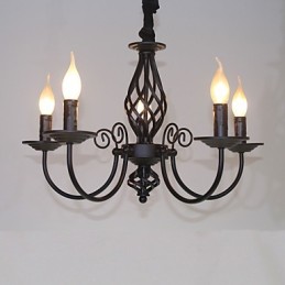 Modern Zeitgenössisch Traditionell Klassisch Vintage Retro Andere Funktion für Mini-Stil Kerzenstil Metall Kronleuchter