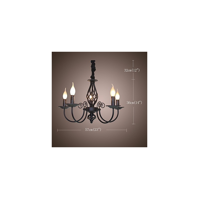 Modern Zeitgenössisch Traditionell Klassisch Vintage Retro Andere Funktion für Mini-Stil Kerzenstil Metall Kronleuchter