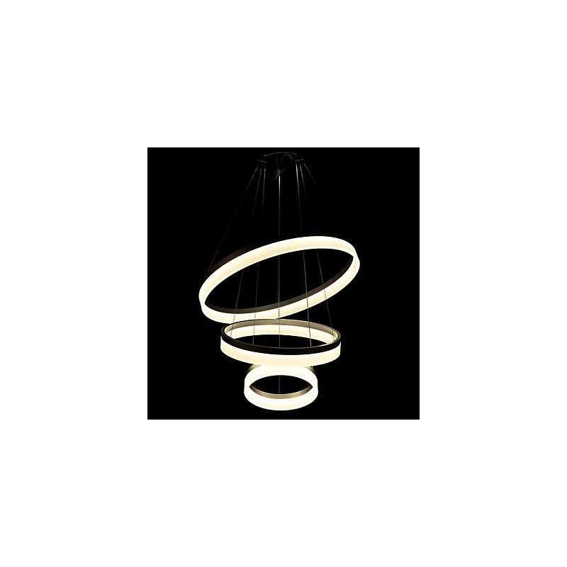 Runde Kronleuchter Lichter Beleuchtung Moderne Acryl Lampen Luxuriöse Drei Ringe Decke Leuchten