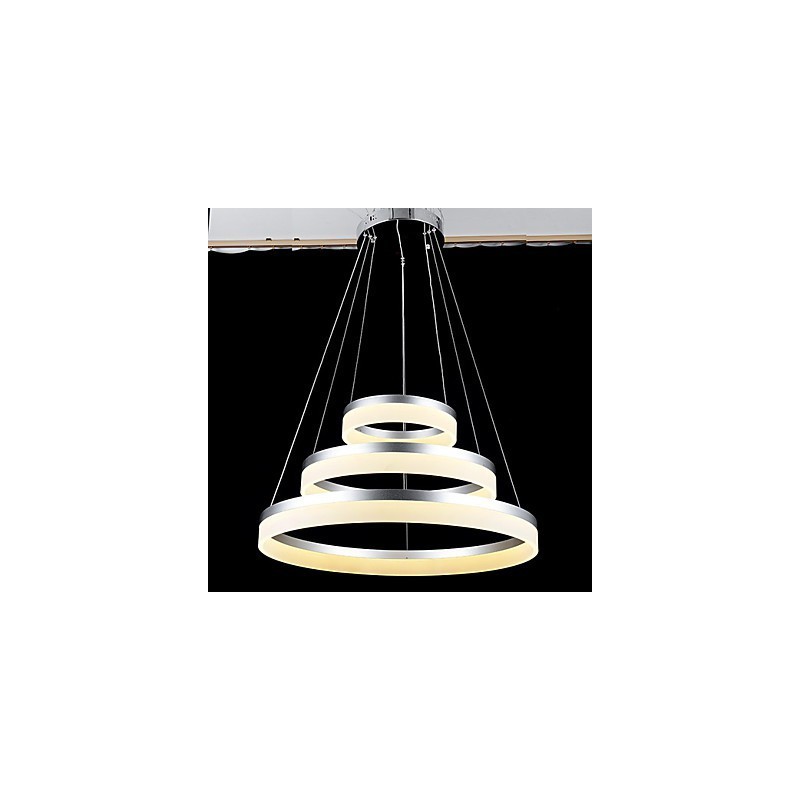 Runde Kronleuchter Lichter Beleuchtung Moderne Acryl Lampen Luxuriöse Drei Ringe Decke Leuchten