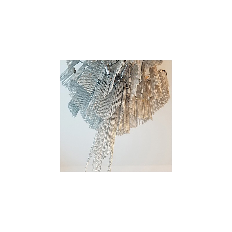 Aluminium Stream Kronleuchter Designer Pendelleuchte Silber Farbe Wendeltreppe Treppe