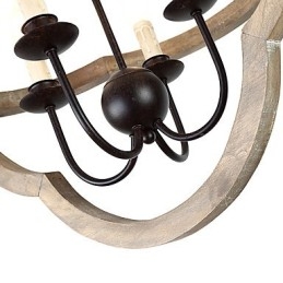 Vintage Metall American Industrial Loft Malerei Farbe Holz Kronleuchter Lampe die Indoor Dekorieren Pendelleuchte