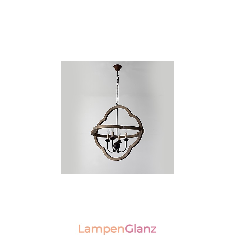 Vintage Metall American Industrial Loft Malerei Farbe Holz Kronleuchter Lampe die Indoor Dekorieren Pendelleuchte