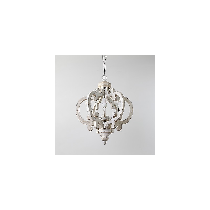 Vintage Malerei Feature Mini Stil Holz Bambus Kronleuchter Lampe die Dekorieren Pendelleuchte