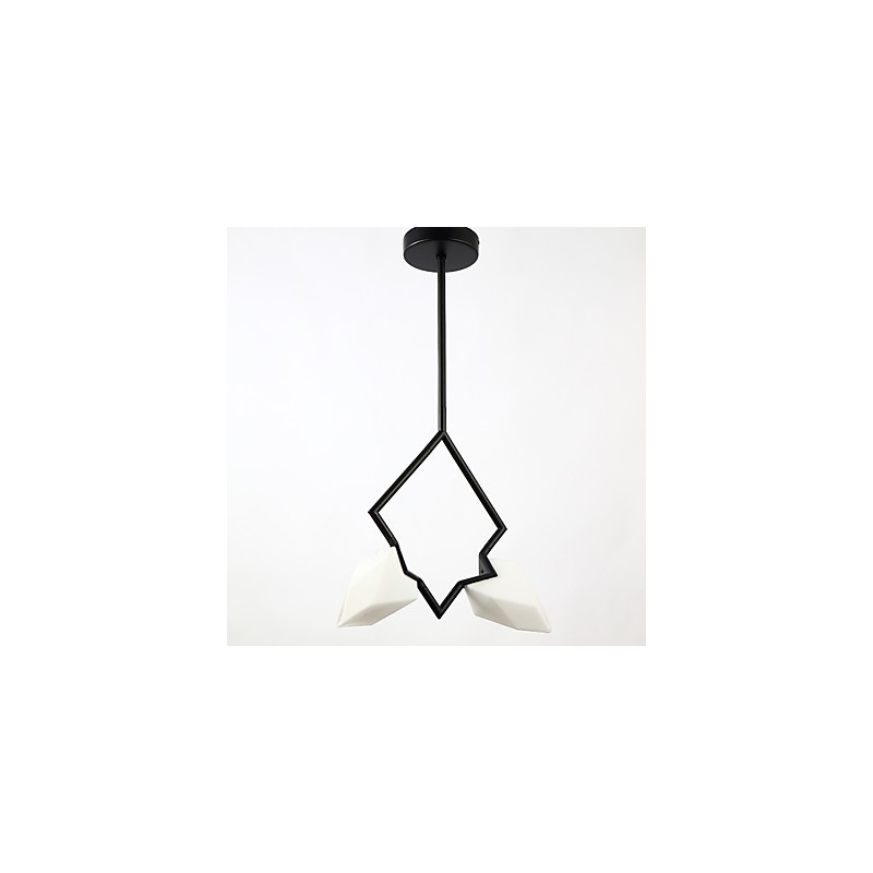 2 Licht Post Modern Metall mit Glas Pfirsich Kronleuchter Lampe die Kantine Dekorieren Pendelleuchte