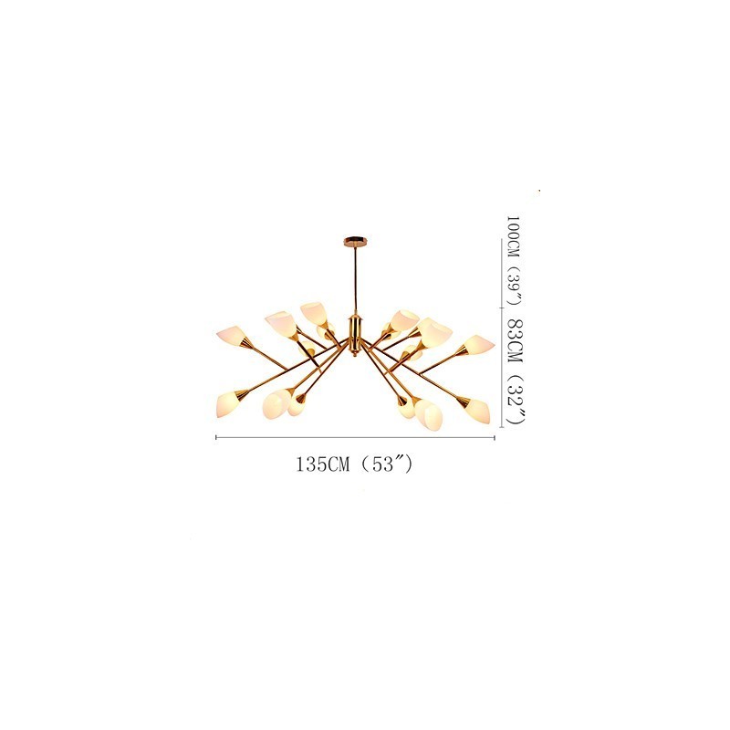 Nordic Einfache Atmosphärische Pastoralen Kronleuchter Kreative Lobby Kronleuchter Lampe