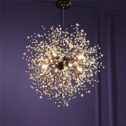 Moderner Kronleuchter Feuerwerk Vintage Schmiedeeisen mit 8 Lichtern Kronleuchter Insel Pendelleuchte Deckenleuchte