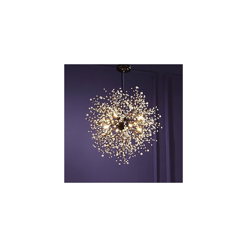 Moderner Kronleuchter Feuerwerk Vintage Schmiedeeisen mit 8 Lichtern Kronleuchter Insel Pendelleuchte Deckenleuchte