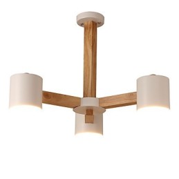 Kronleuchter mit 3 Lichtern, modern, zeitgenössisch, traditionell, klassisch, Vintage, Landhausstil, Holz-Funktion für Holz