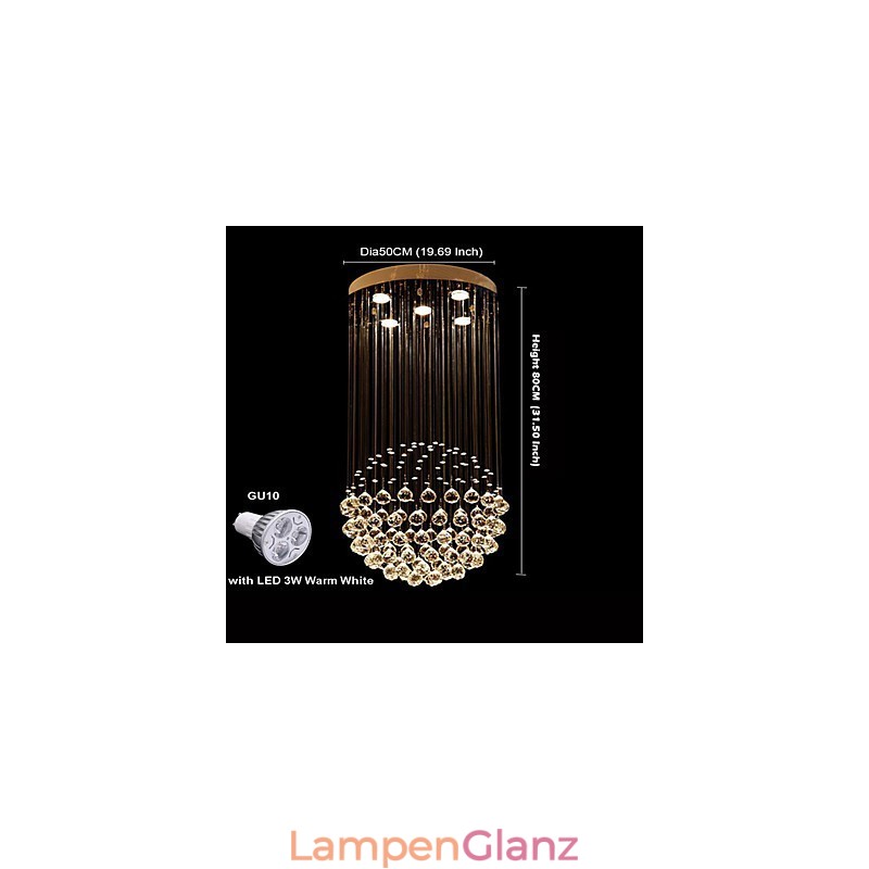 Moderne zeitgenössische traditionelle klassische rustikale Lodge Vintage Country Island Kristall galvanisierte Metall Pendelleuchte