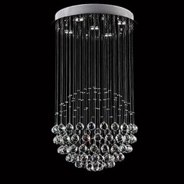 Moderne zeitgenössische traditionelle klassische rustikale Lodge Vintage Country Island Kristall galvanisierte Metall Pendelleuchte