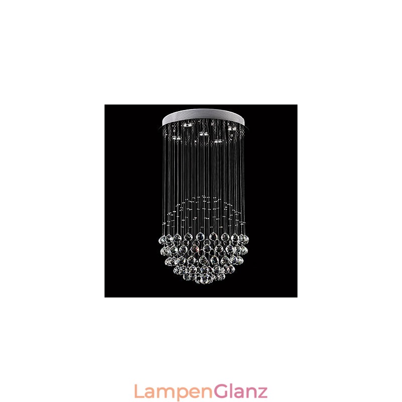 Moderne zeitgenössische traditionelle klassische rustikale Lodge Vintage Country Island Kristall galvanisierte Metall Pendelleuchte