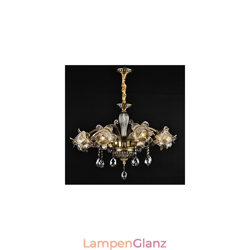 Rustikale Lodge-Malerei für Designer, Metall, Innenräume, 2-flammiger Kronleuchter