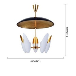 5-Licht-Kronleuchter Brief Art Moderne zeitgenössische Pendelleuchte