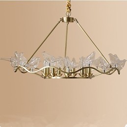 Modernes zeitgenössisches Messing-Feature für Designer-Metall-Kronleuchter