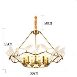 Modernes zeitgenössisches Messing-Feature für Designer-Metall-Kronleuchter