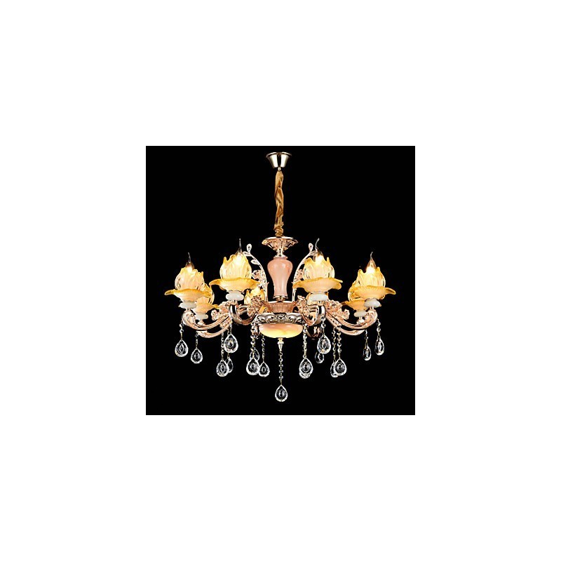 Moderne zeitgenössische traditionelle klassische Zinklegierungsfunktion für Kristall-Mini-Metallpendelleuchte