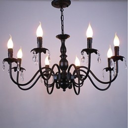Europäischer Stil Kristallkerzenlampe Lampe Bekleidungsgeschäft Lampen und Laternen Dekoration Projekt Droplight