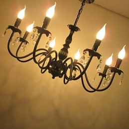 Europäischer Stil Kristallkerzenlampe Lampe Bekleidungsgeschäft Lampen und Laternen Dekoration Projekt Droplight