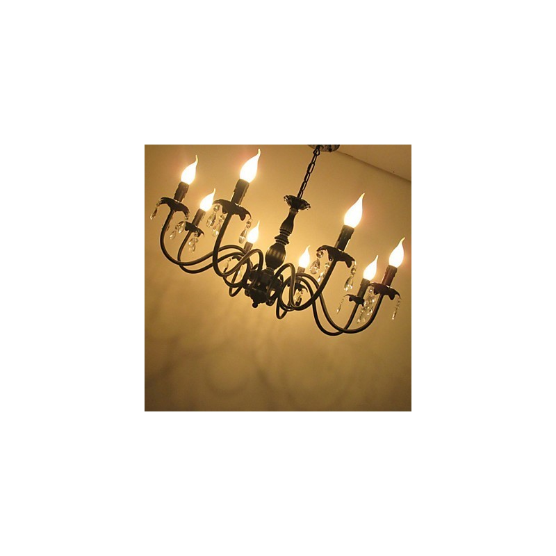 Europäischer Stil Kristallkerzenlampe Lampe Bekleidungsgeschäft Lampen und Laternen Dekoration Projekt Droplight