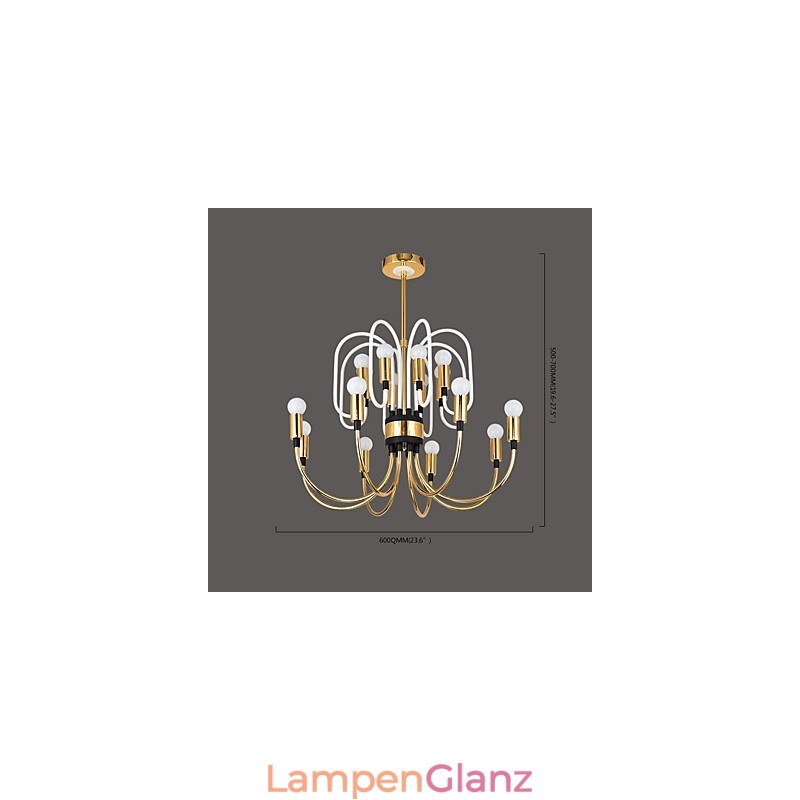 Moderner zeitgenössischer personalisierter Kronleuchter im Mini-Stil