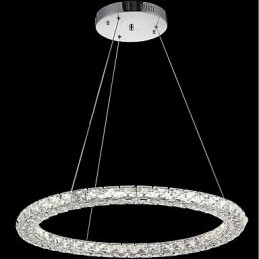 Ring Kristall Pendelleuchte Moderne Kristall Kronleuchter Deckenleuchten Innenleuchten Dimmbar mit Fernbedienung