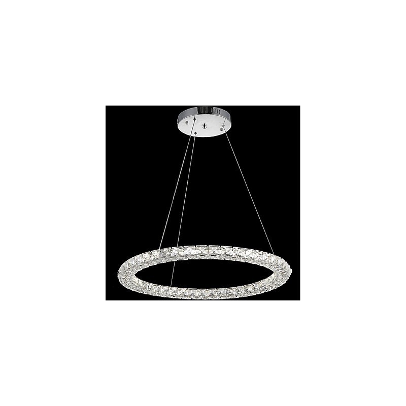 Ring Kristall Pendelleuchte Moderne Kristall Kronleuchter Deckenleuchten Innenleuchten Dimmbar mit Fernbedienung