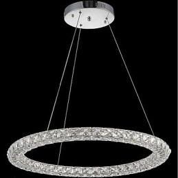 Ring Kristall Pendelleuchte Moderne Kristall Kronleuchter Deckenleuchten Innenleuchten Dimmbar mit Fernbedienung